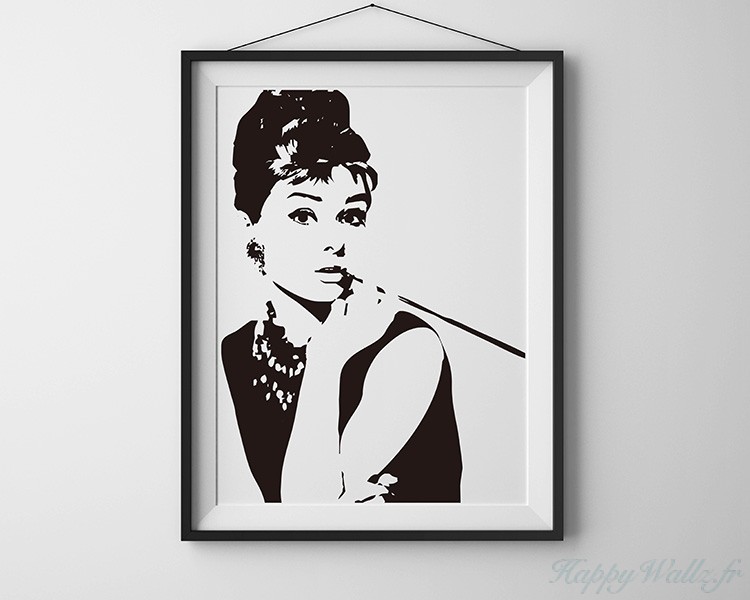 Sihlouette d'Audrey Hepburn Sihlouette d'Audrey Hepburn